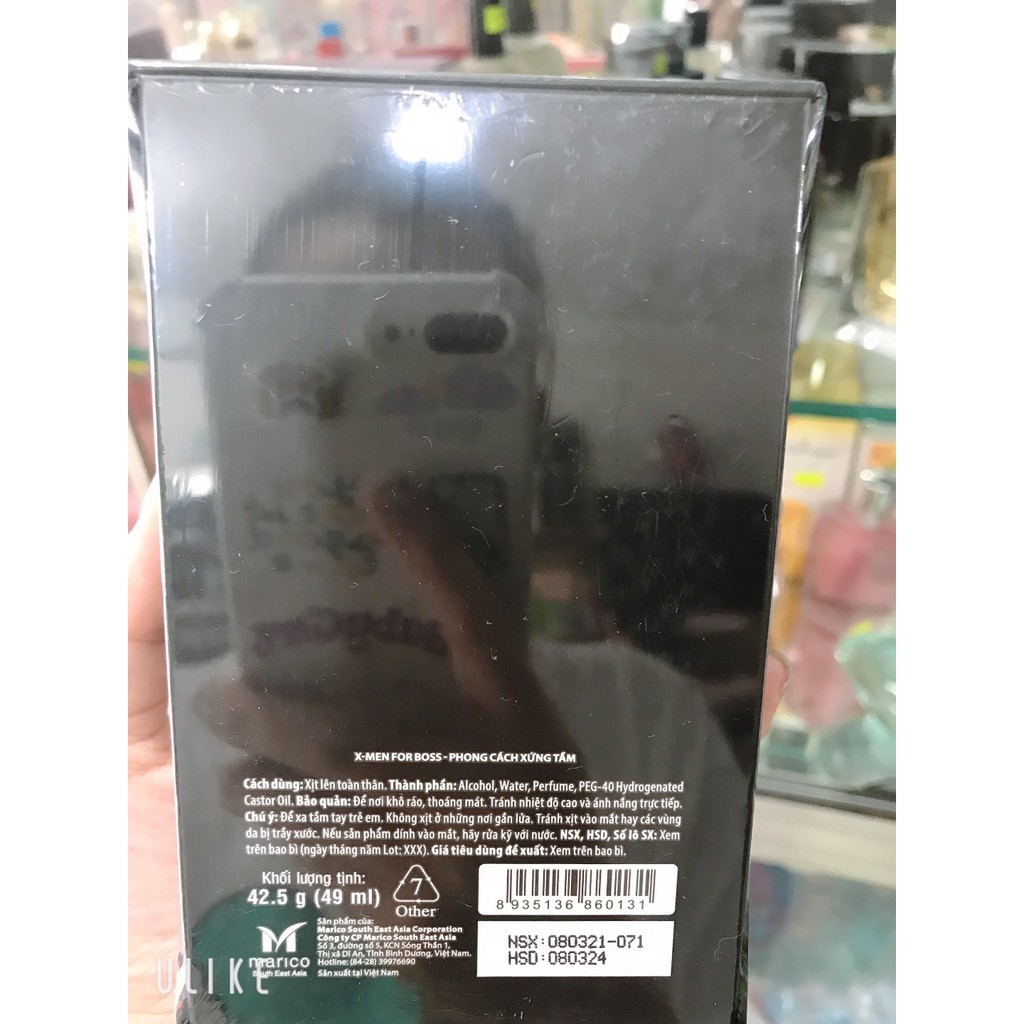 nước hoa X-MEN FOR BOSS  INTENSE - HƯƠNG TRẦM ĐẦY NỘI LỰC 49ml [ chuẩn hàng cty 100%]