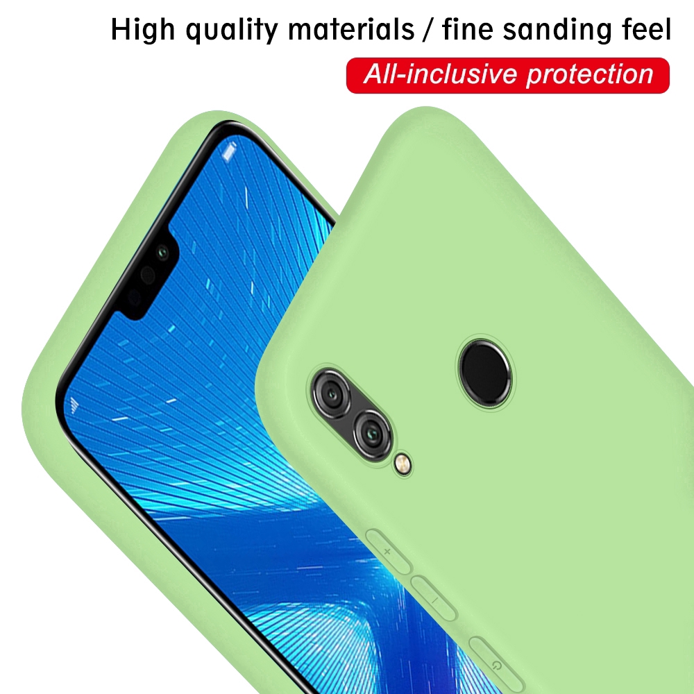 Ốp lưng silicon mềm màu trơn thời trang cho Huawei Mate 20 Pro Lite Honor 8X 10 9i 9 10 Lite P Smart 2019
