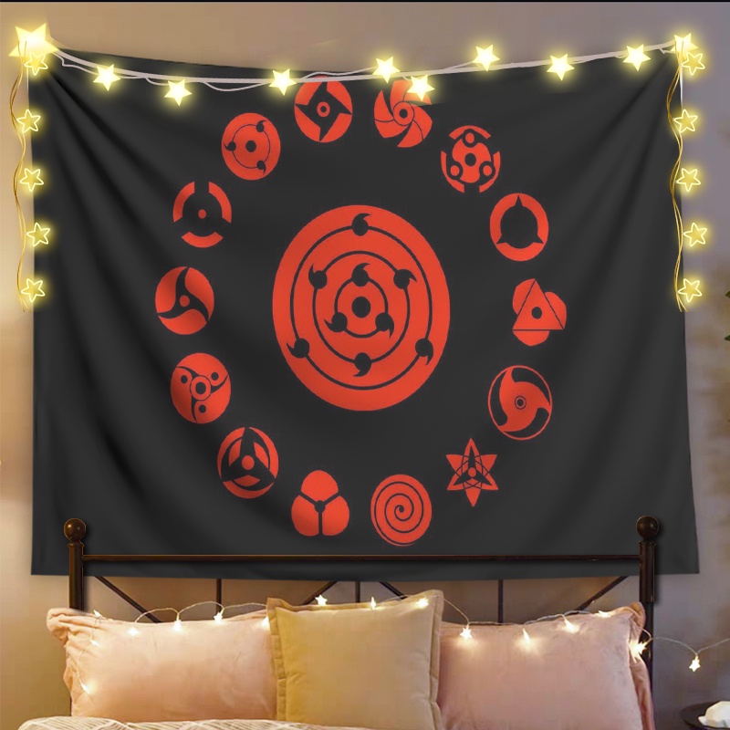 Tranh Vải Decor Naruto Chất Liệu Lụa Cao Cấp - Tặng Kèm Đèn Led