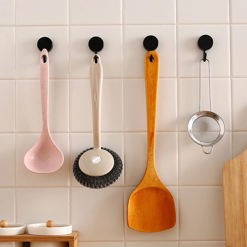 1 Móc Treo Dính Tường Không Để Lại Dấu Vết Phong Cách Bắc Âu Cho Nhà Bếp Sáng Tạo