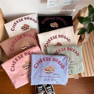 Áo phông chữ Cheese  Bread Phong cách Ulzzang Hàn Quốc