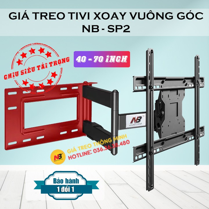 Giá Treo Tivi Xoay Vuông Góc 90 Độ NB SP2 40 - 70 Inch Chính Hãng NorthBayou