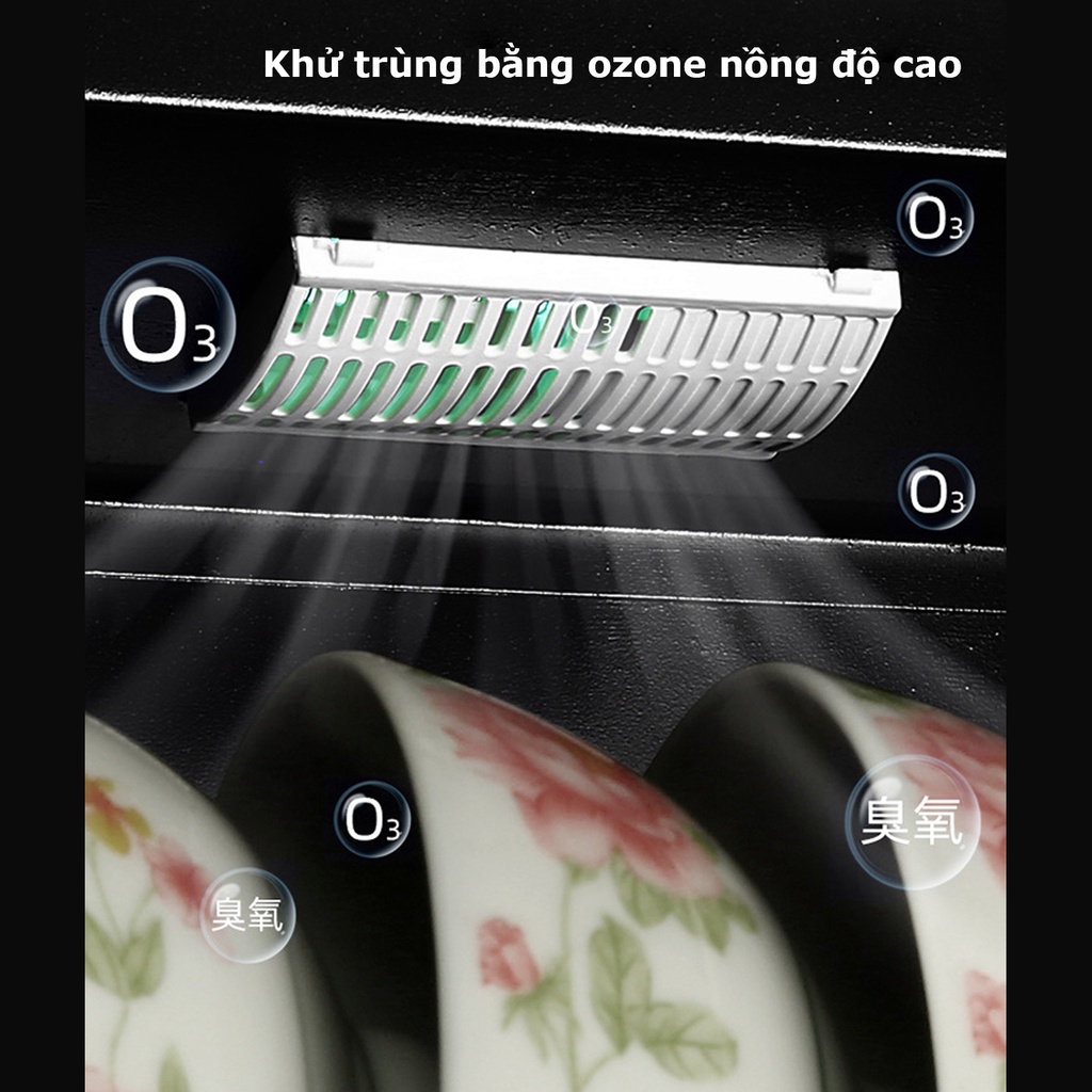 Khử trùng tủ bếp gia đình bộ đồ ăn máy sấy một cửa ozone