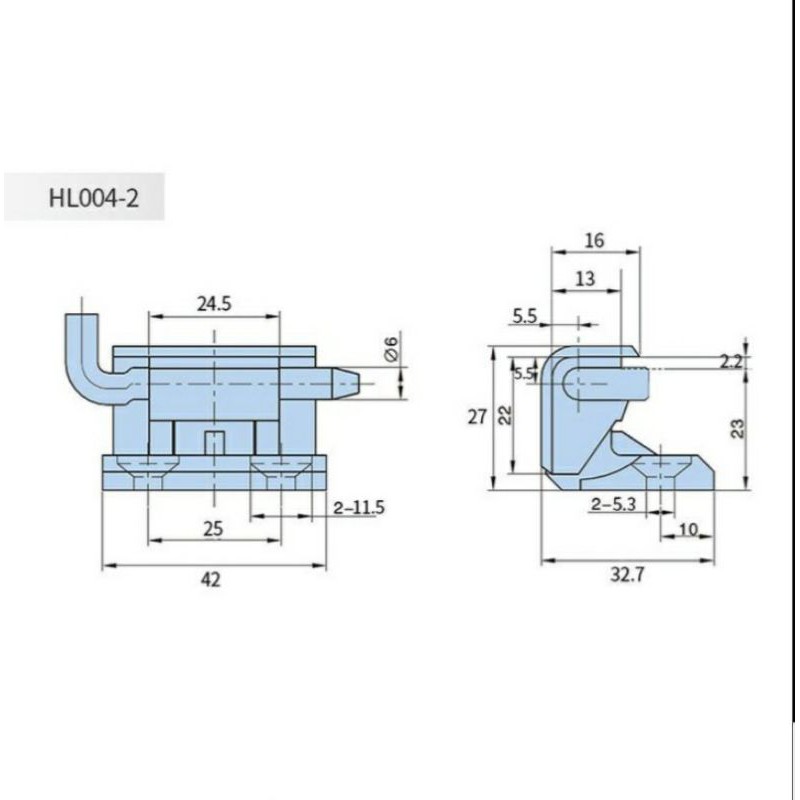 Bản lề HL004-2- Bản lề lớn tủ điện HL004-2