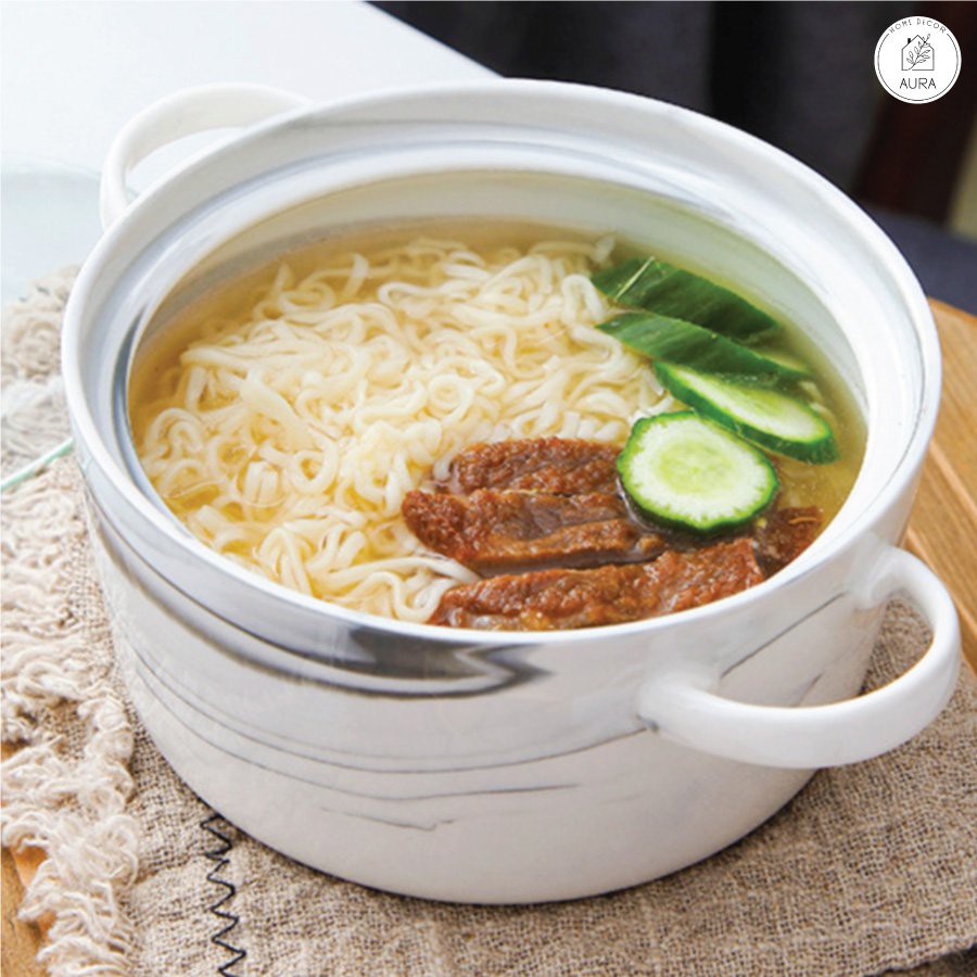 Tô mì sứ nắp thủy tinh trong suốt cao cấp 800ml