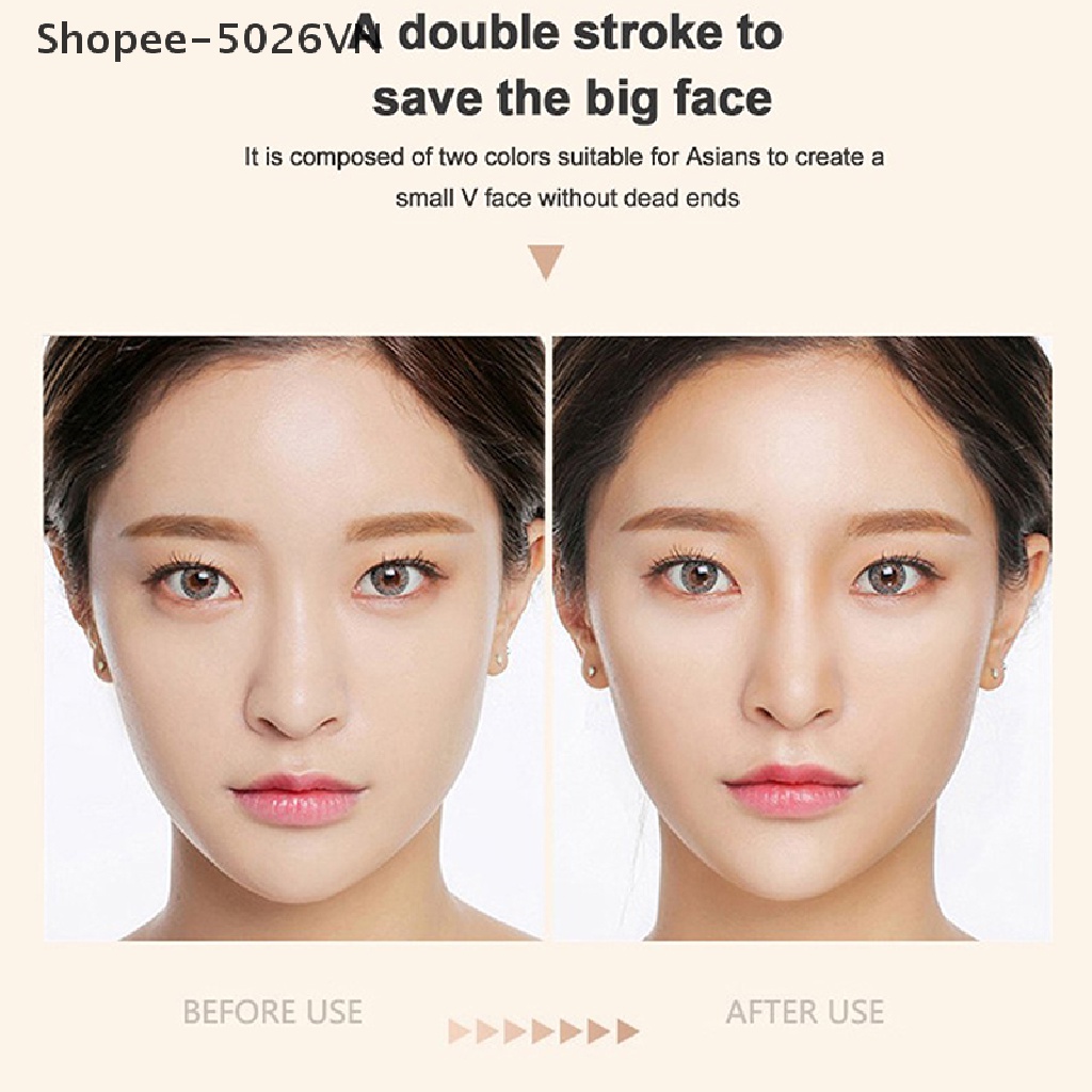 【Hot】 Double-head Makeup High V Face Concealer Contouring Bronzers Highs (F)