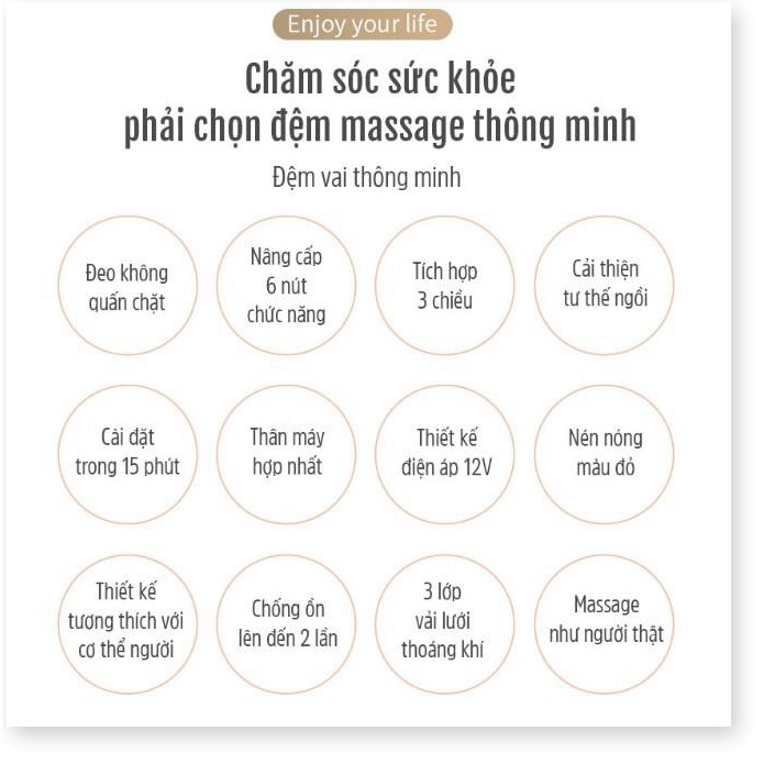 ✔️ Máy massage vai gáy điện 6 nút chức năng  🔝🔝🔝