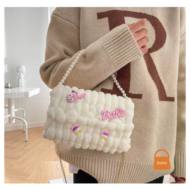 túi thỏ đan Túi Handmade Tđeo chéo làm quà tặng người yêu
