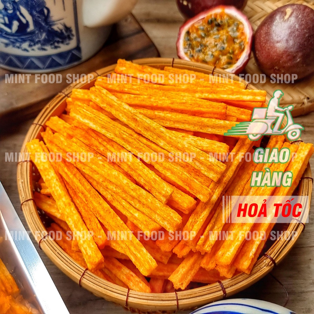 Khoai Tây Lắc Bột Phô Mai Dạng Ống Túi 500gr