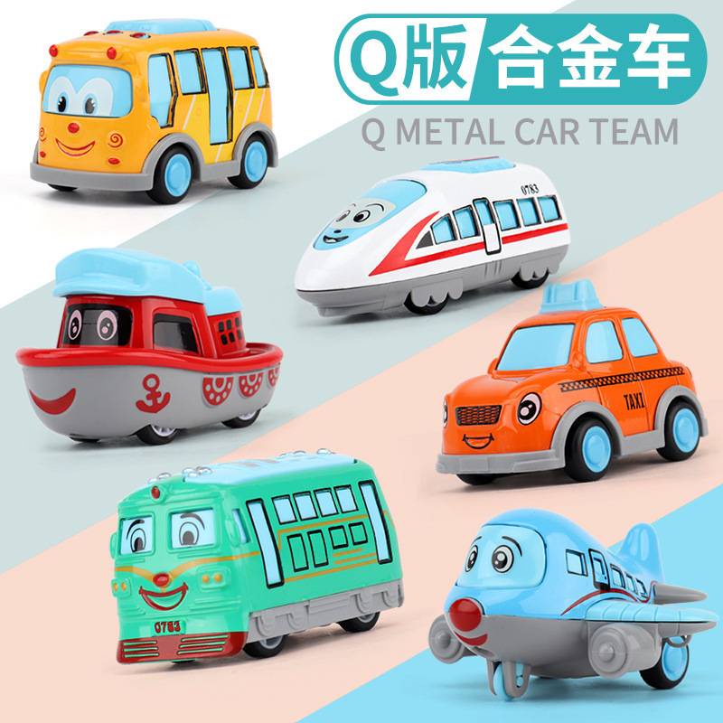 SEASUN TOYS Đồ chơi mô hình Sea Sun Toys gồm xe bus xe hơi máy bay tàu lửa xe tải bản kéo lùi mini hoạt hình cho trẻ em