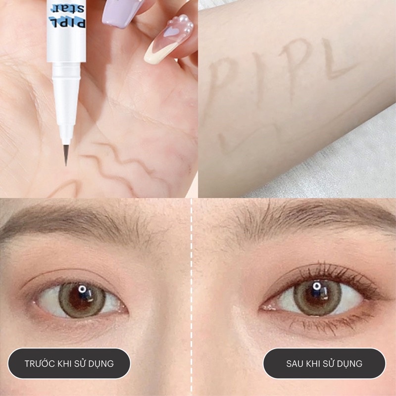 Bút kẻ bọng mắt PIPL cười và nếp mí Blue Highlight Eyeliner