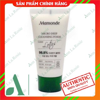 Sữa rửa mặt Mamonde Lotus Micro Deep Cleansing Foam 50ml