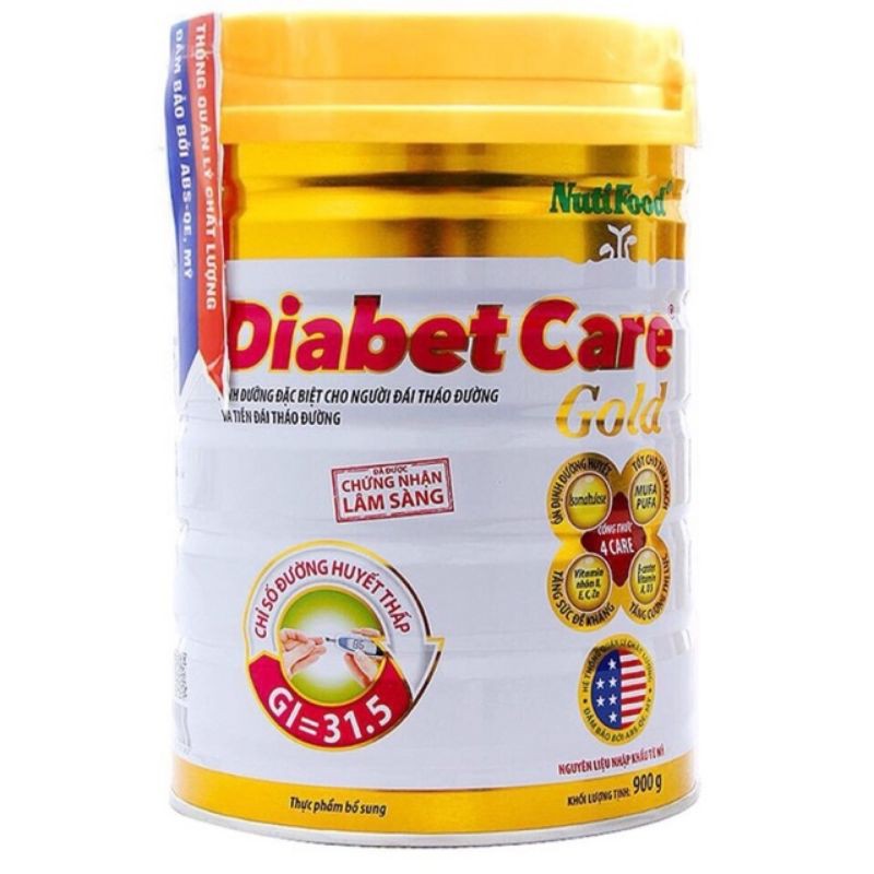 Sữa Nutifood Diabet Care Gold 900gr dành cho người tiểu đường (Date mới)