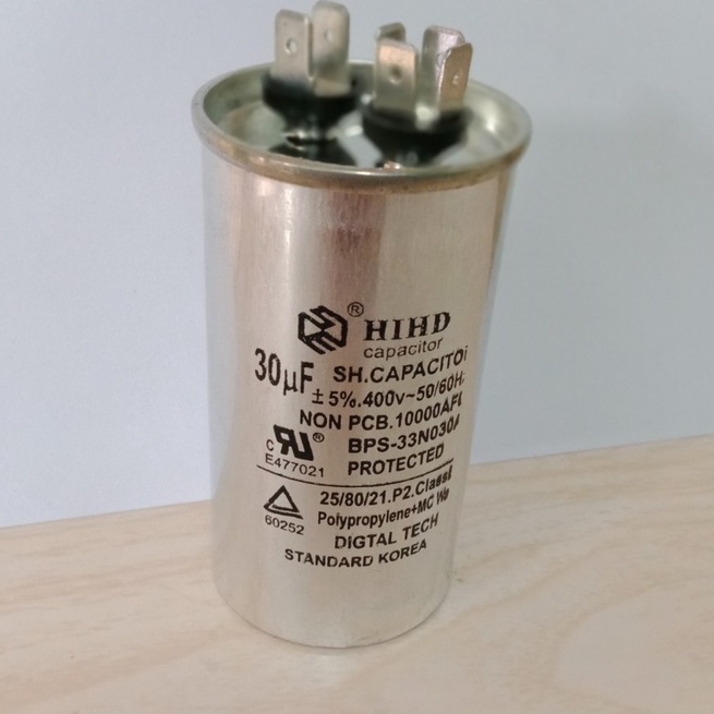 Tụ điện dùng cho điều hòa, máy giặt, máy bơm ...