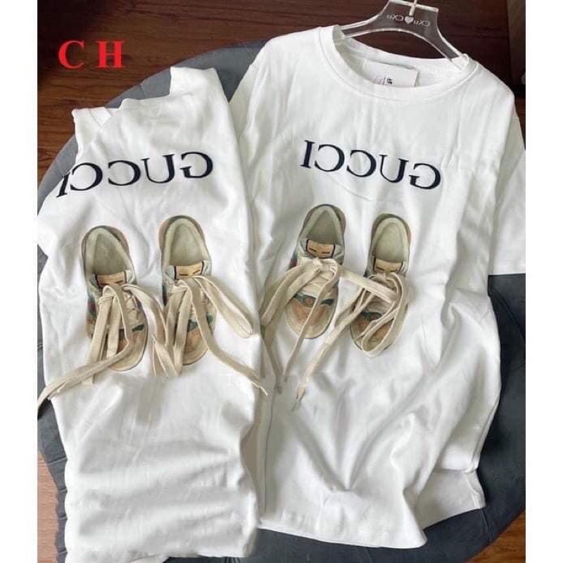 Áo thun cottontay lỡ dáng rộng unisex , áo thun dây giày freesize dành cho nữ