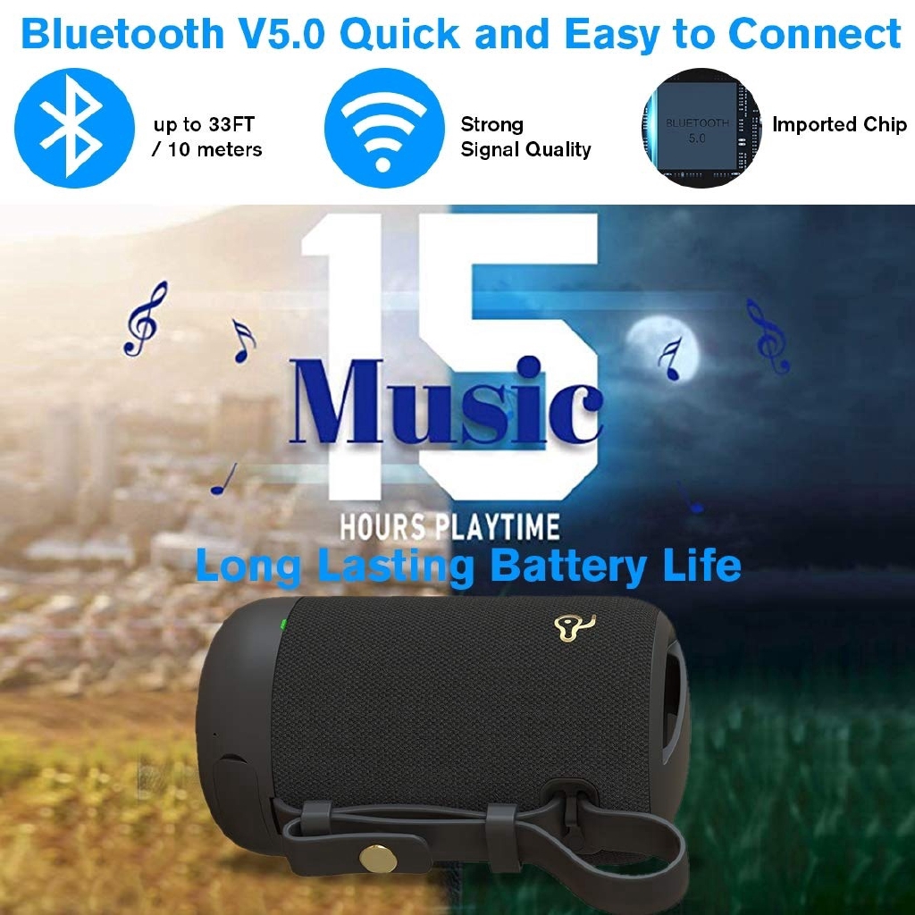 Loa Bluetooth Không Dây 3d 20w Hỗ Trợ Thẻ Nhớ Tf Sd Card / Aux / Usb