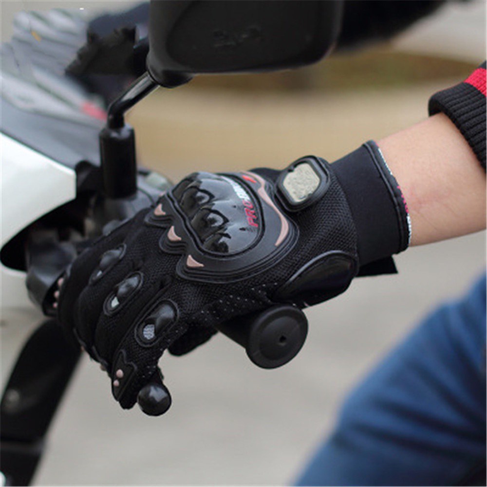 MYRON Anti-colishion Winter Summer Cycling Motorbike Motorcycle Gloves Full finger Windproof Waterproof Touch Screen Sports Thermal Leather/Multicolor