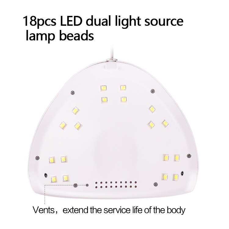 [Hàng mới về] Đèn sấy khô móng gel UV DIY tiện lợi với 2 màu tùy chọn