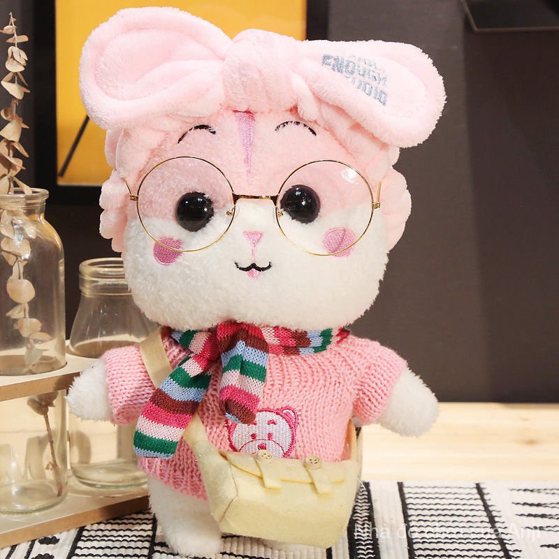 Đồ chơi chuột hamster nhồi bông màu hồng xinh xắn