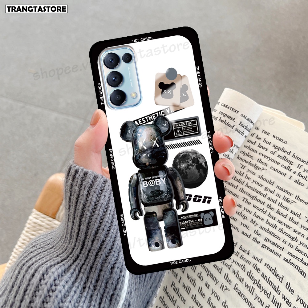 Ốp Oppo Reno5 4G / Reno5 5G / Reno 5 in hình gấu Bearbrick,Mountain,xanh,đen,đỏ giá rẻ