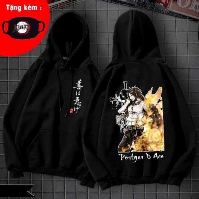 Áo Hoodie OnePiece Thời Trang 3d danh cho nam áo cực chất, tặng kèm bịt mặt