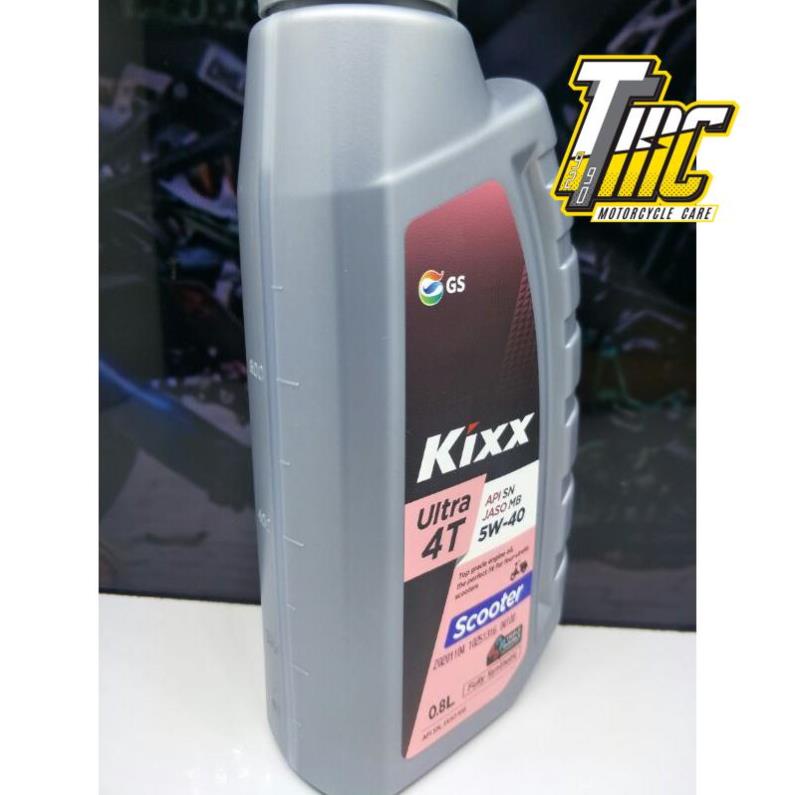 Nhớt Kixx Scooter Ultra 4T 5W40 Fully Synthetic 800ml nhập khẩu Hàn Quốc nhớt xe tay ga