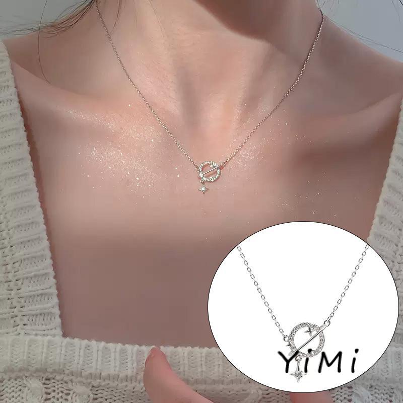 Vòng cổ mặt hình hành tinh phong cách Hàn Quốc dễ thương
