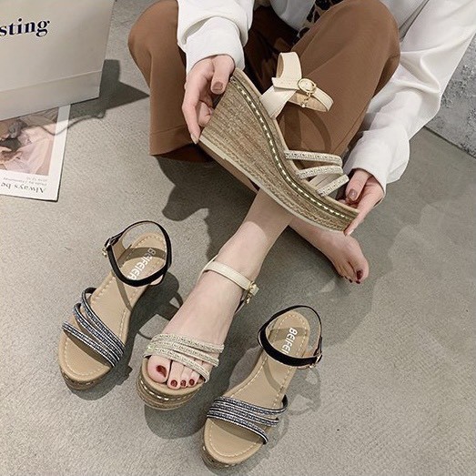 DÉP QUAI NỮ 💎SALE💎 DÉP SANDAL SĂNG ĐAN ĐỘN ĐẾ XUỒNG TỪ 7P 10P CHẤT LIỆU CAO CẤP QUAI HẬU CHẮC CHẮN HÀNG NHẬP KHẨU