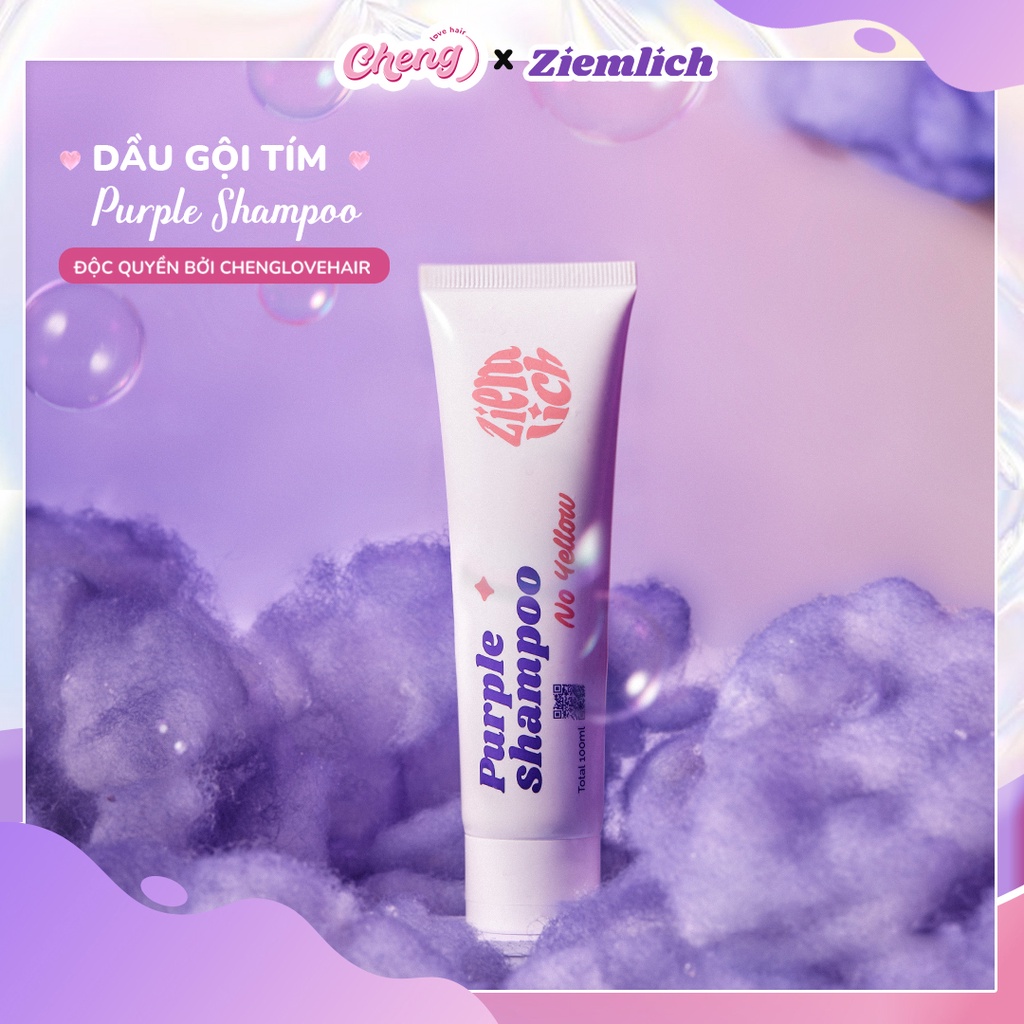 [ĐỘC QUYỀN] DẦU GỘI TÍM ZIEMLICH, Dầu Gội Khử Vàng, Giữ Màu Cho Tóc Nhuộm Sáng, Tóc Tẩy | Chenglovehair, Chenglovehairs