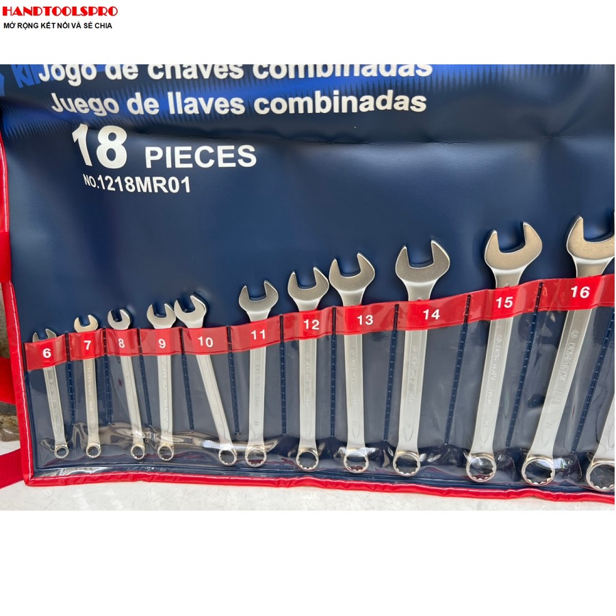 Bộ vòng miệng 18 chi tiết Kingtony 1218MR01 6 - 24mm