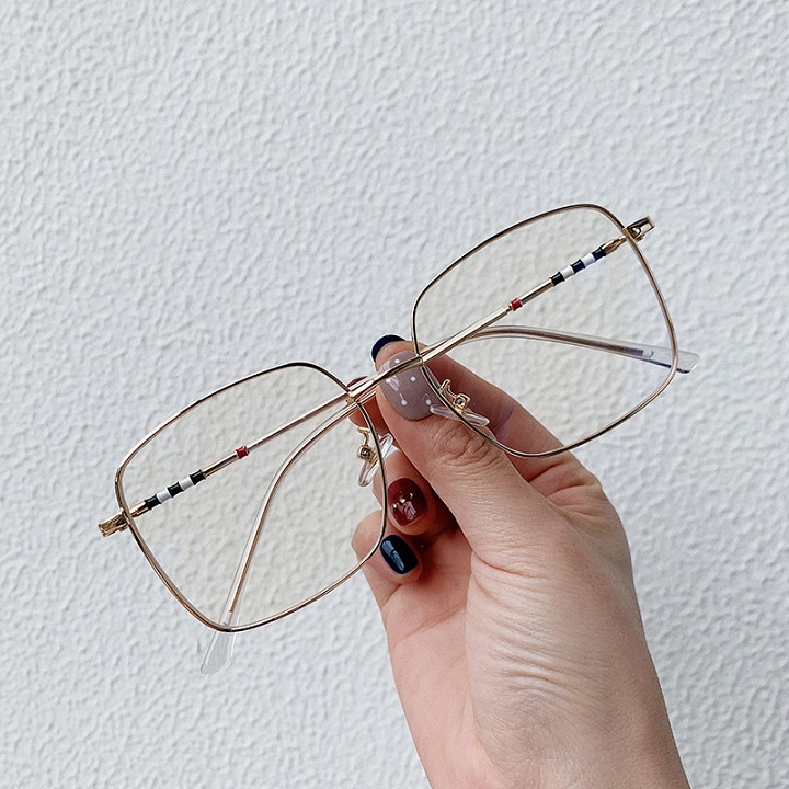 Kính giả cận nữ gọng vuông chống ánh sáng xanh phong cách Hàn Quốc đẹp sang trọng PUKIXI 020