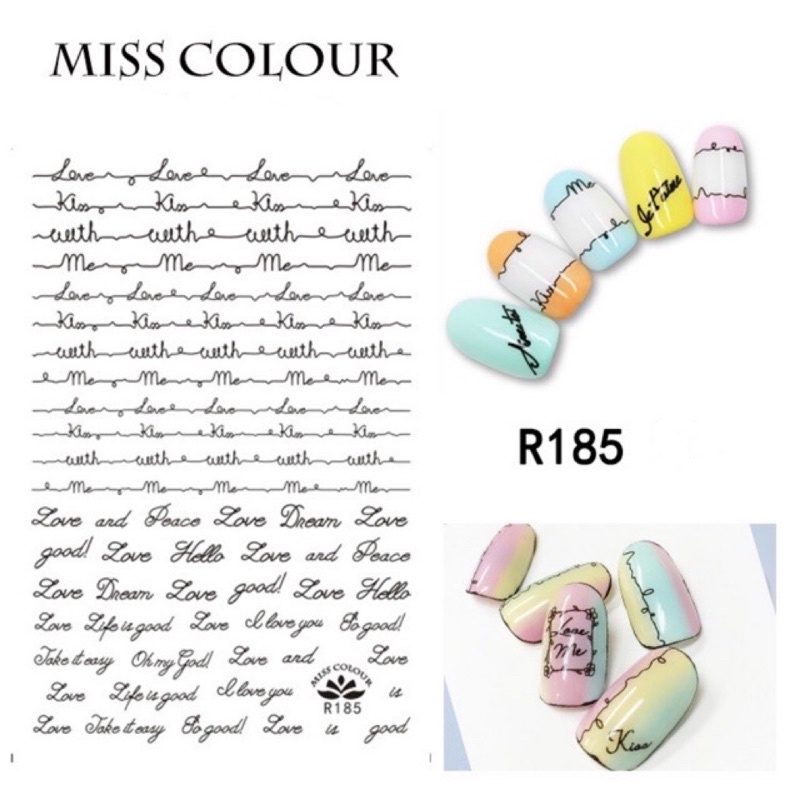 Sticker dán móng tay nail hình mới 2020