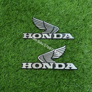 Logo bình xăng lớn xe CD50, CD70 , CD90 ( loại bắt ốc)