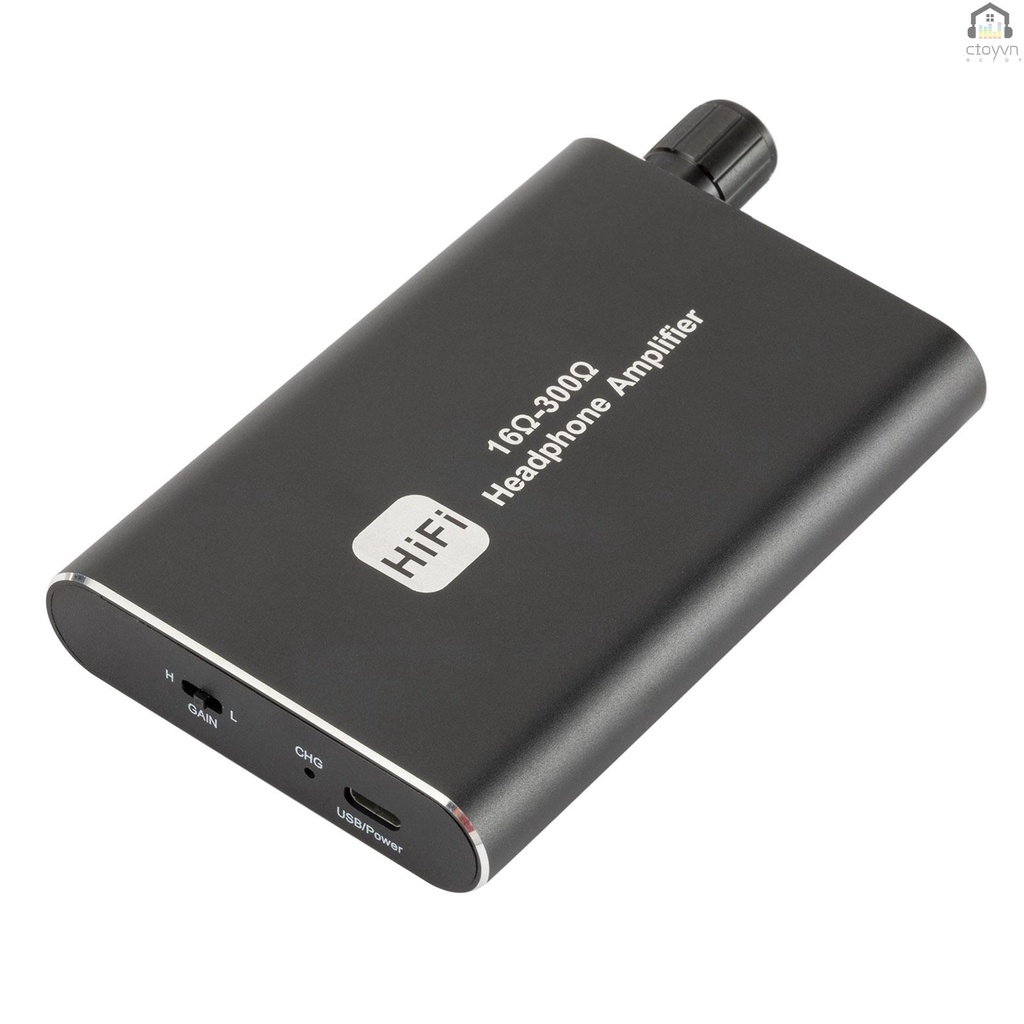 Bộ khuếch đại tai nghe Hifi vỏ nhôm AMP 600mAh với cổng 3.5mm