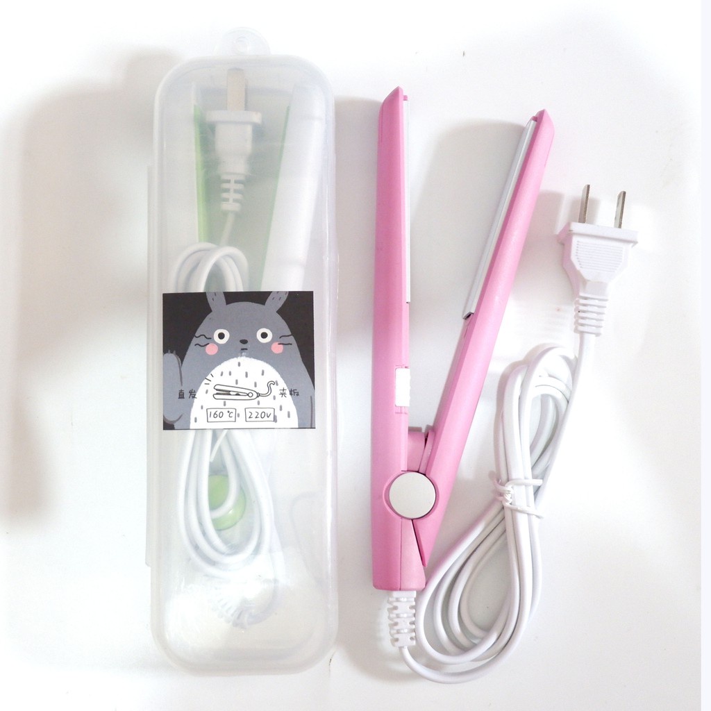 Máy duỗi tóc mini 2 trong 1 nhỏ gọn tiện lợi lên nhiệt cực nhanh cực kỳ đa năng duỗi uốn tóc.