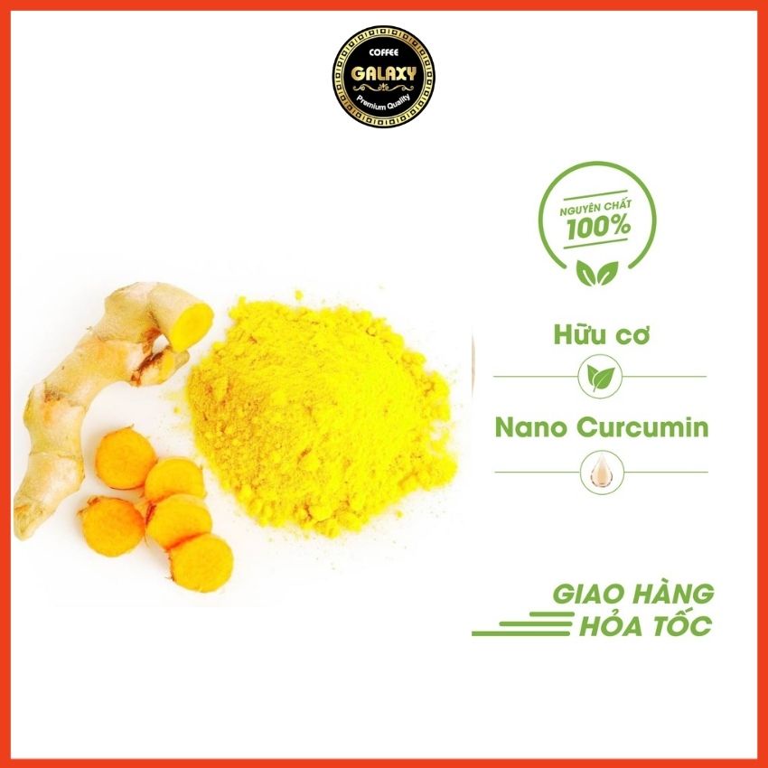 Tinh Bột Nghệ Vàng Galaxy Kết Hợp Mật Ong Làm Đẹp Curcumin Giúp Giải Độc Cơ Thể Liền Sẹo 250gr