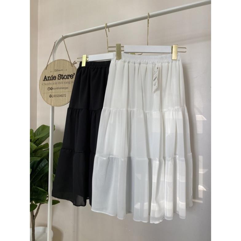 Chân Váy Vintage Nữ Váy Voan Nữ Dáng Dài 2 Lớp Siêu Xinh 2 màu | BigBuy360 - bigbuy360.vn