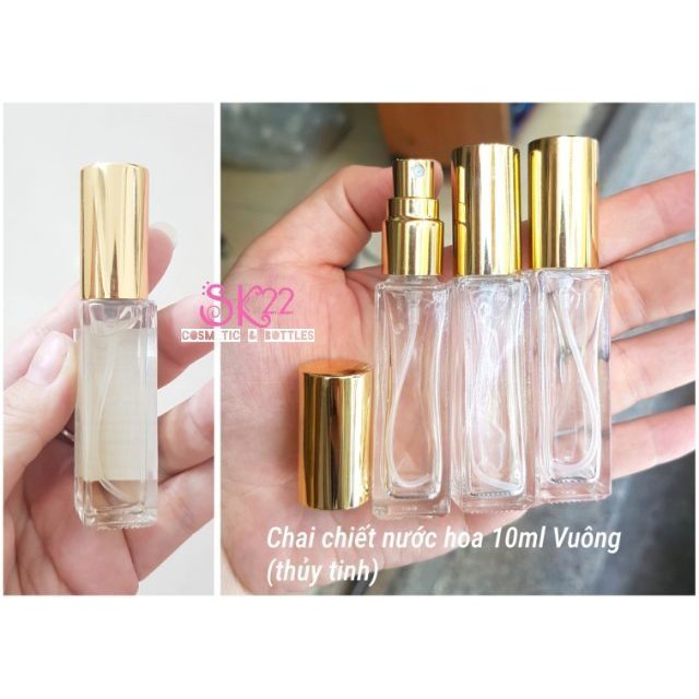 Combo 50 chai chiết nước hoa vuông 10ml