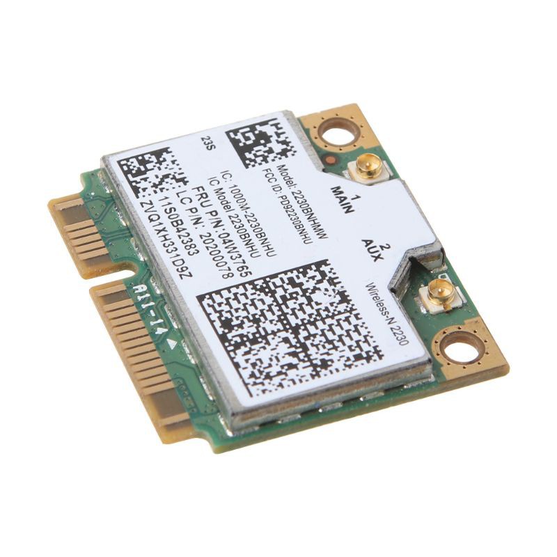 Card Không Dây Bluetooth 4.0 Wifi N2230 300m Mini Pcie Card 04w3765 Cho Y400 Y500 In-Tel 2230