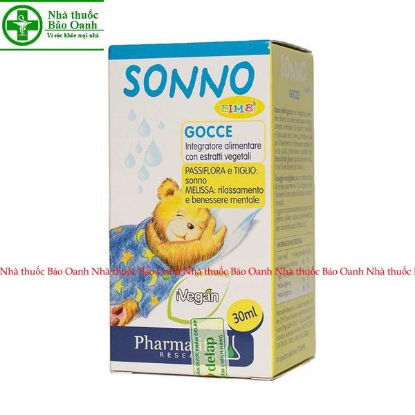 Siro Sonno Bimbi nhập khẩu chính hãng từ Ý 30ml - hỗ trợ giúp bé ngủ ngon sâu giấc, cải thiện tình trạng quấy khóc đêm