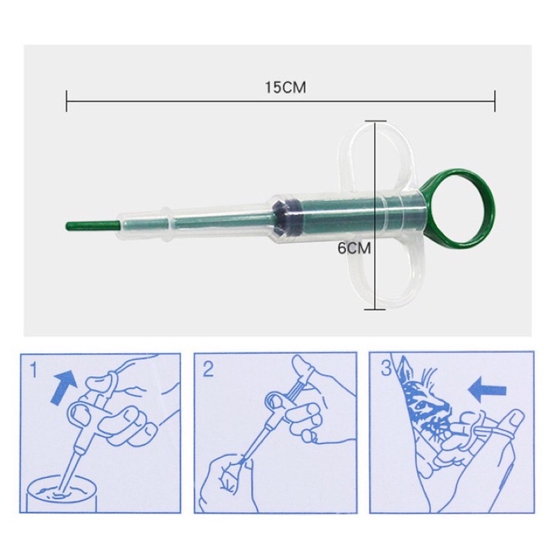 Dụng cụ bơm thuốc cho chó mèo uống dễ dàng