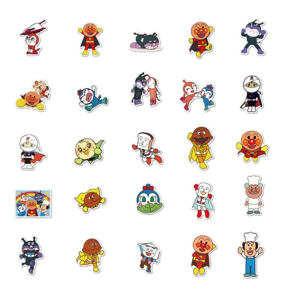 Sticker Anpanman Dễ Thương Dán Trang Trí Điện Thoại / Ván Trượt / Hành Lý