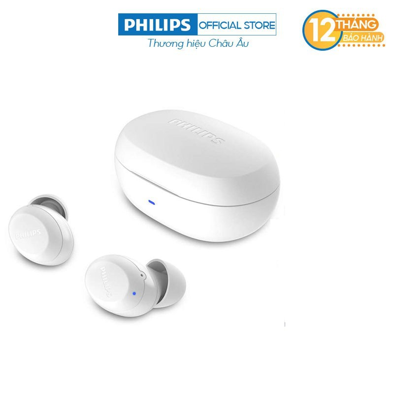Tai nghe Philips Bluetooth Có Bass TAT1235WT/97 - Màu trắng - Hàng Chính Hãng