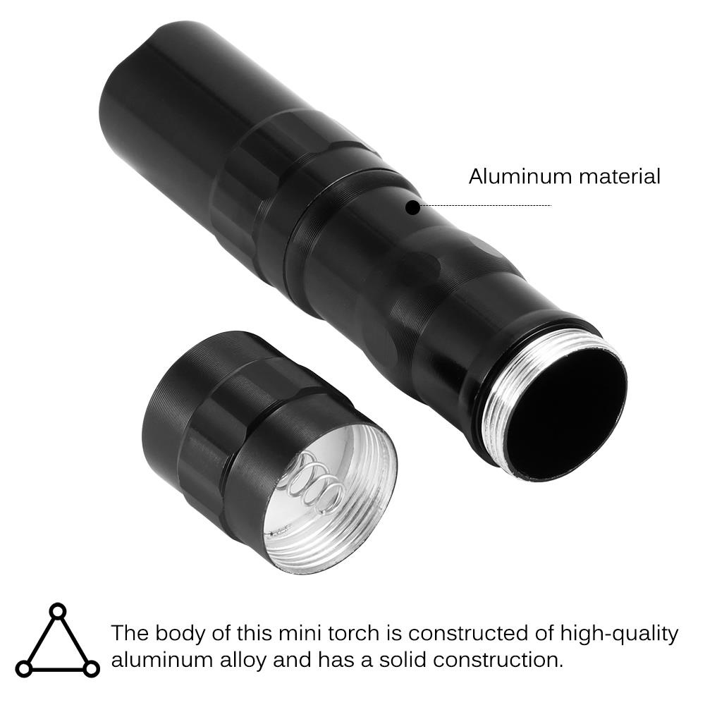 Đèn led mini bằng hợp kim nhôm chống thấm nước ánh sáng mạnh thiết kế kích thước bỏ túi dễ mang theo
