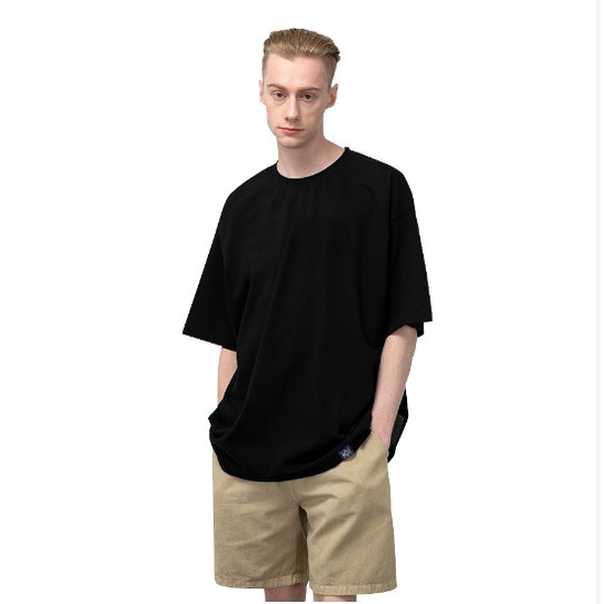 Áo thun tay lỡ basic phông Unisex nam nữ Cotton form rộng