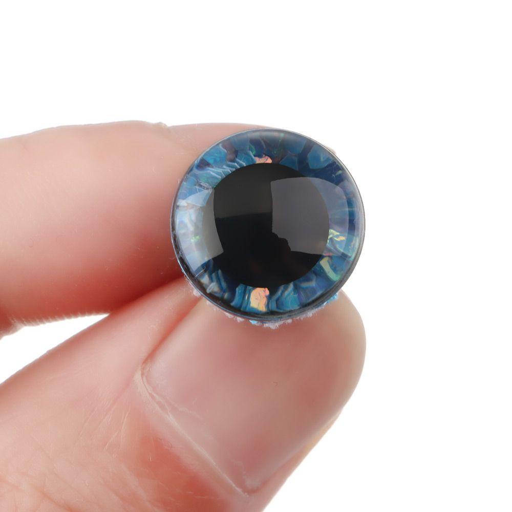 Mắt Tròn 3D 14 / 16 / 18 / 20 / 25mm Gắn Lông Mi Đồ Chơi / Thú Nhồi Bông