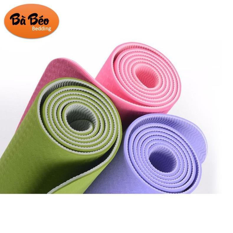 Thảm tập Yoga TPE 2 lớp chống trượt hàng đẹp