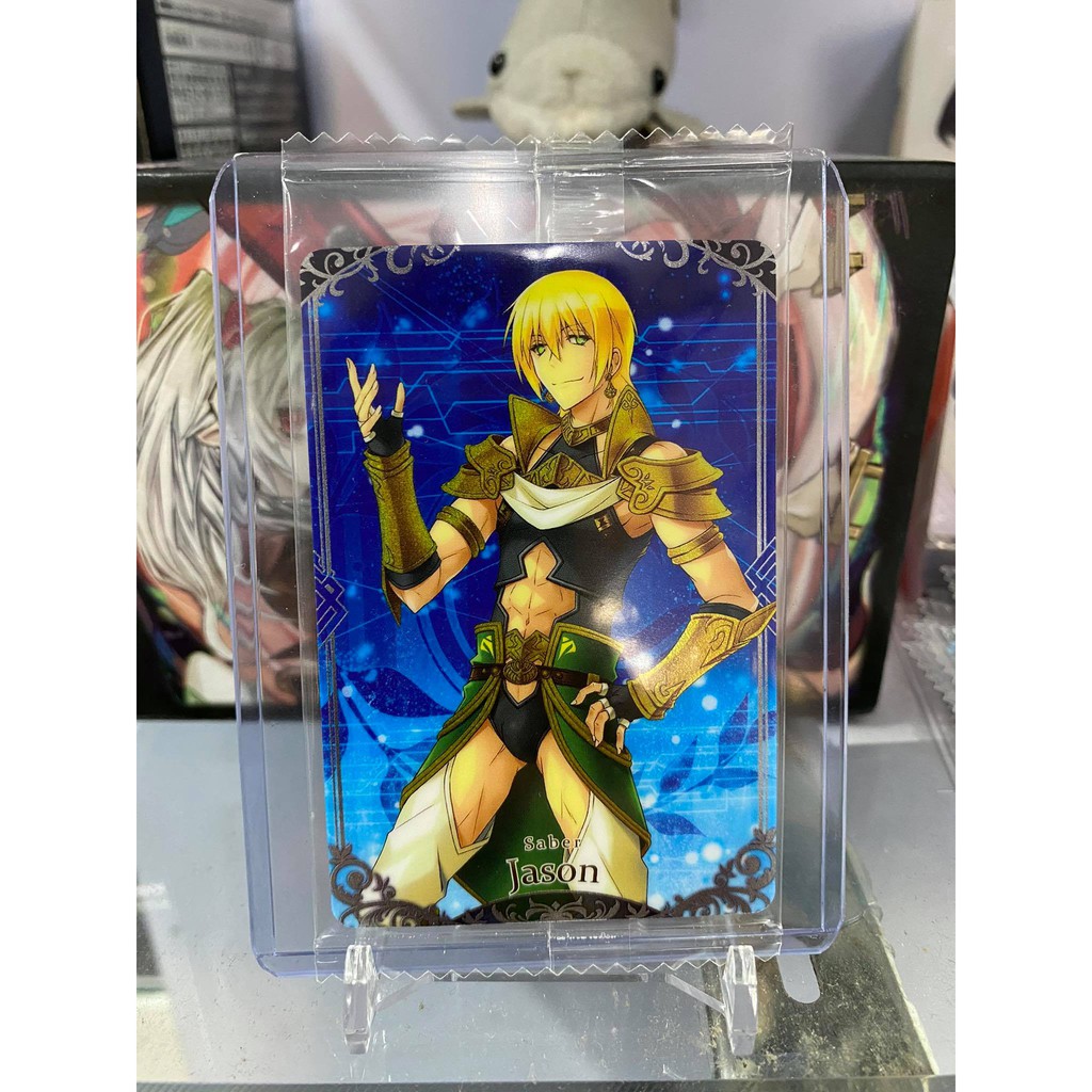 [ Dưa Hấu Yugioh ] Thẻ bài bánh xốp Fate Grand Order FGO Jason - Normal - Tặng bọc bài nhựa bảo quản