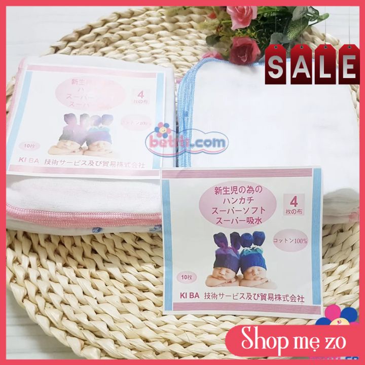 Khăn Sữa Cho Bé Sơ Sinh - Hàng 2 Lớp Dày Dặn, Mềm Mại