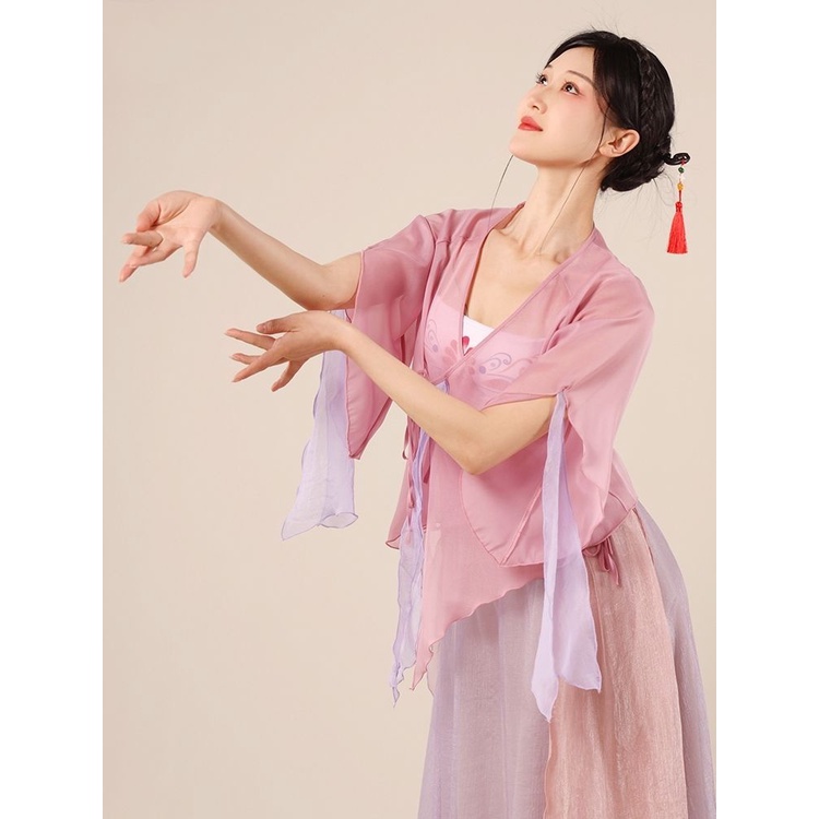 Bộ Trang Phục Múa Truyền Thống Trung Hoa Cổ Điển Màu Sắc Tương Phản 2QSY